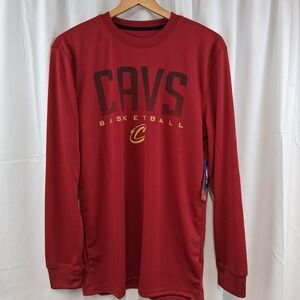 Cavaliers Men's Ultra Game Cleveland Long Sleeve Shirt M Red NBA NEW WITH TAGS